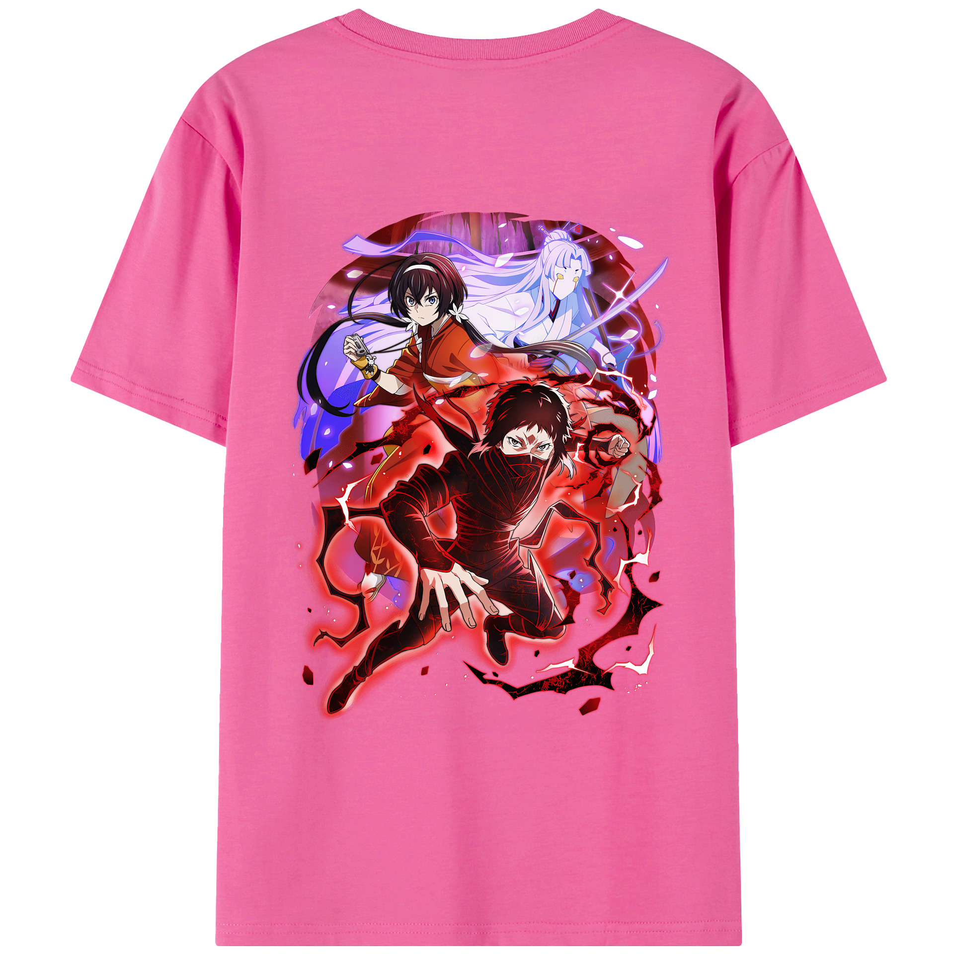 （画像用） 文豪ストレイドッグス Bungo Stray Dogs レディース半袖Tシャツ(バックプリント)